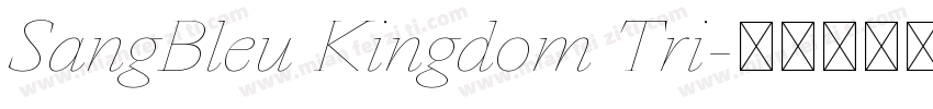 SangBleu Kingdom Tri字体转换